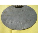 German WWI - Dog tag with original string LIR 37